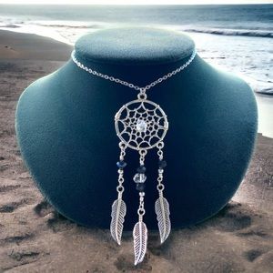 Herkimer diamonds black crystal dream catcher